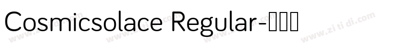 Cosmicsolace Regular字体转换